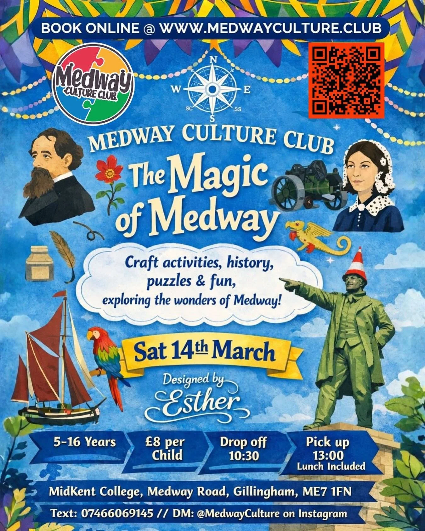 SAVE THE DATE&hellip;

I&rsquo;m working with the team at @medwayculture to bring the Medway Activity Book to life!

🔵For 5-16years
🔵Midkent College
🔵10.30am - 1pm (includes lunch)
🔵&pound;8 per child 
🔵Book here: https://www.medwaycultureclub.c