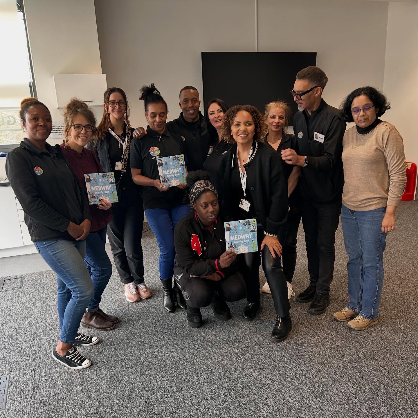 Yesterday I had the pleasure to be invited to do a workshop with @medwayculture 

We brought the Medway Activity Book to life where they &lsquo;hunted for Rory&rsquo; (a character hidden on each page of the book) and they played Medway snakes and lad