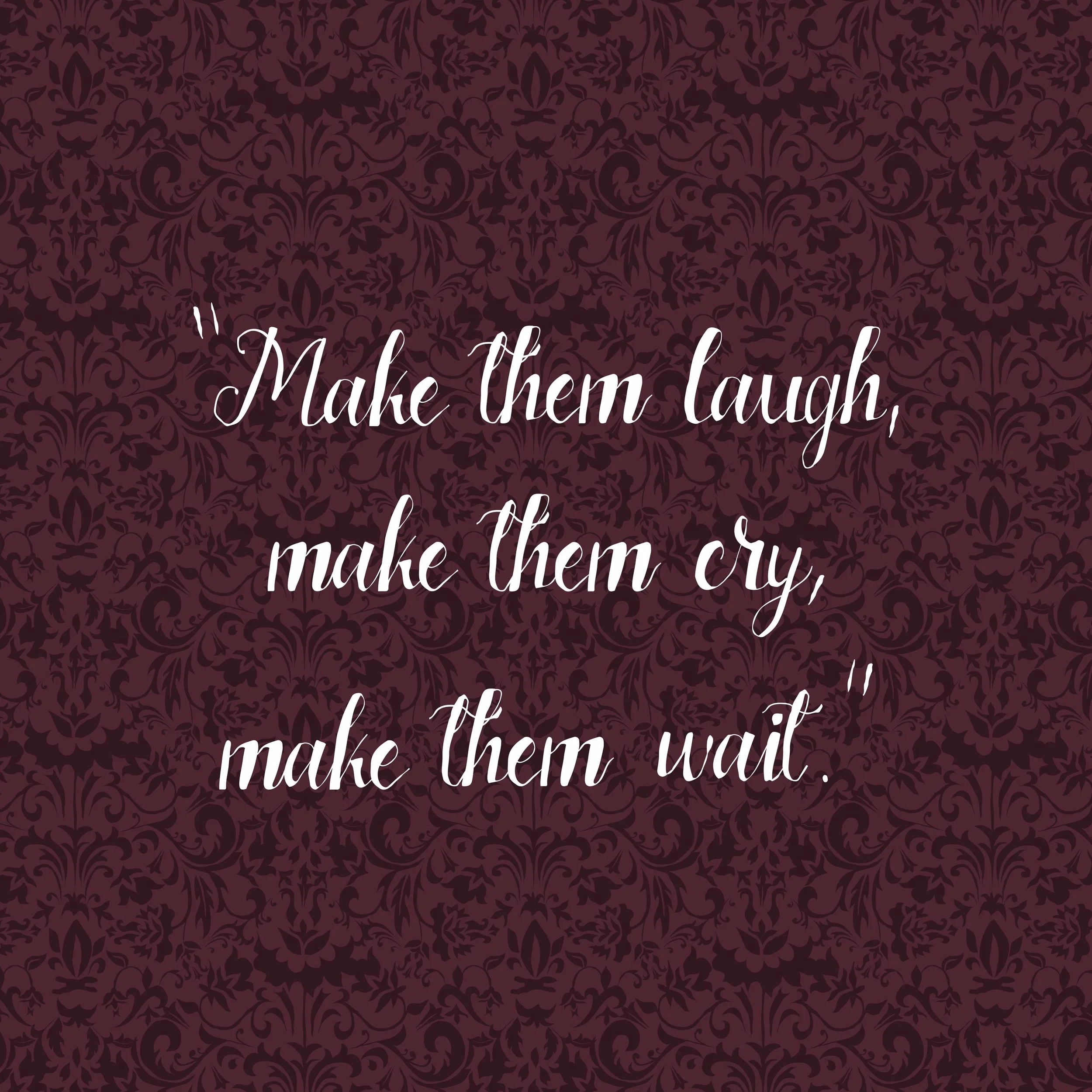 The motto Charles Dickens&rsquo; judged his novels by.

Soon to be available as a postcard :)

#designedbyesther #charlesdickens