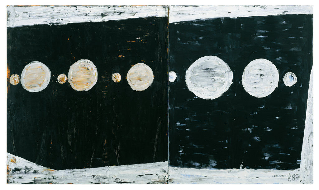 Grosser Zurbarán , 1987, Oil on canvas, 79h x 134w in (200h x 340w cm) 