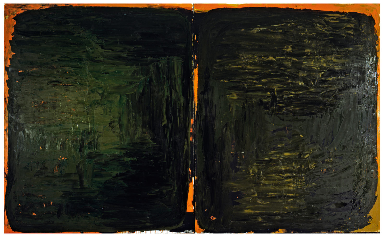 Untitled, 1992, Oil on canvas, 87h x 142w in (220h x 360w cm), Morat-Institute, Freiburg in Breisgau