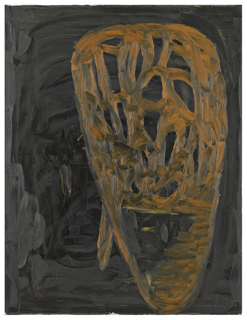 Der Waldblock 1 , 1990, Oil on canvas, 51h x 39w in (130h x 100w cm), Albertina Museum, Vienna