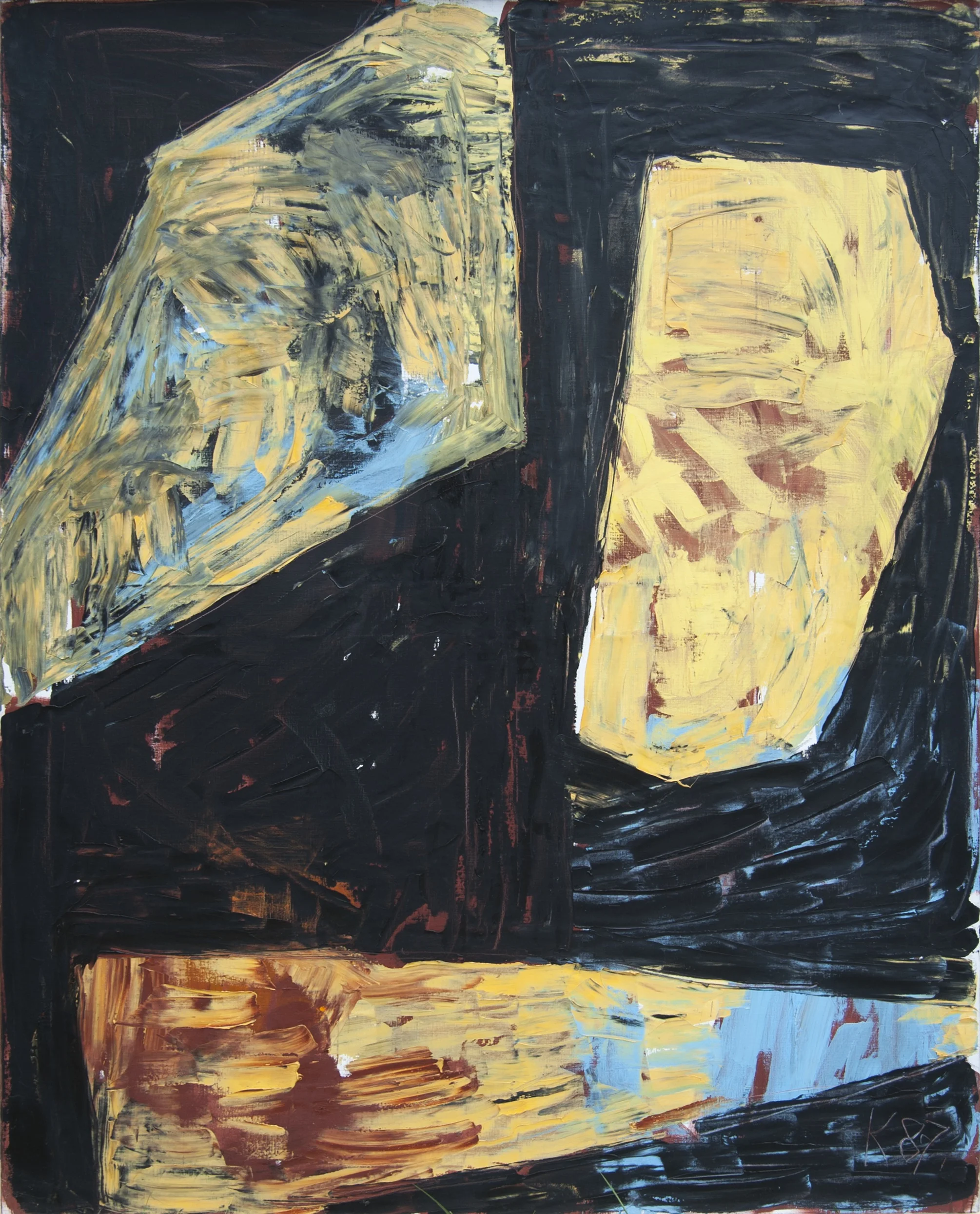 Ägyptische Reihe V , 1987, Oil on canvas, 78.74h x 62.99w in (200h x 160w cm)