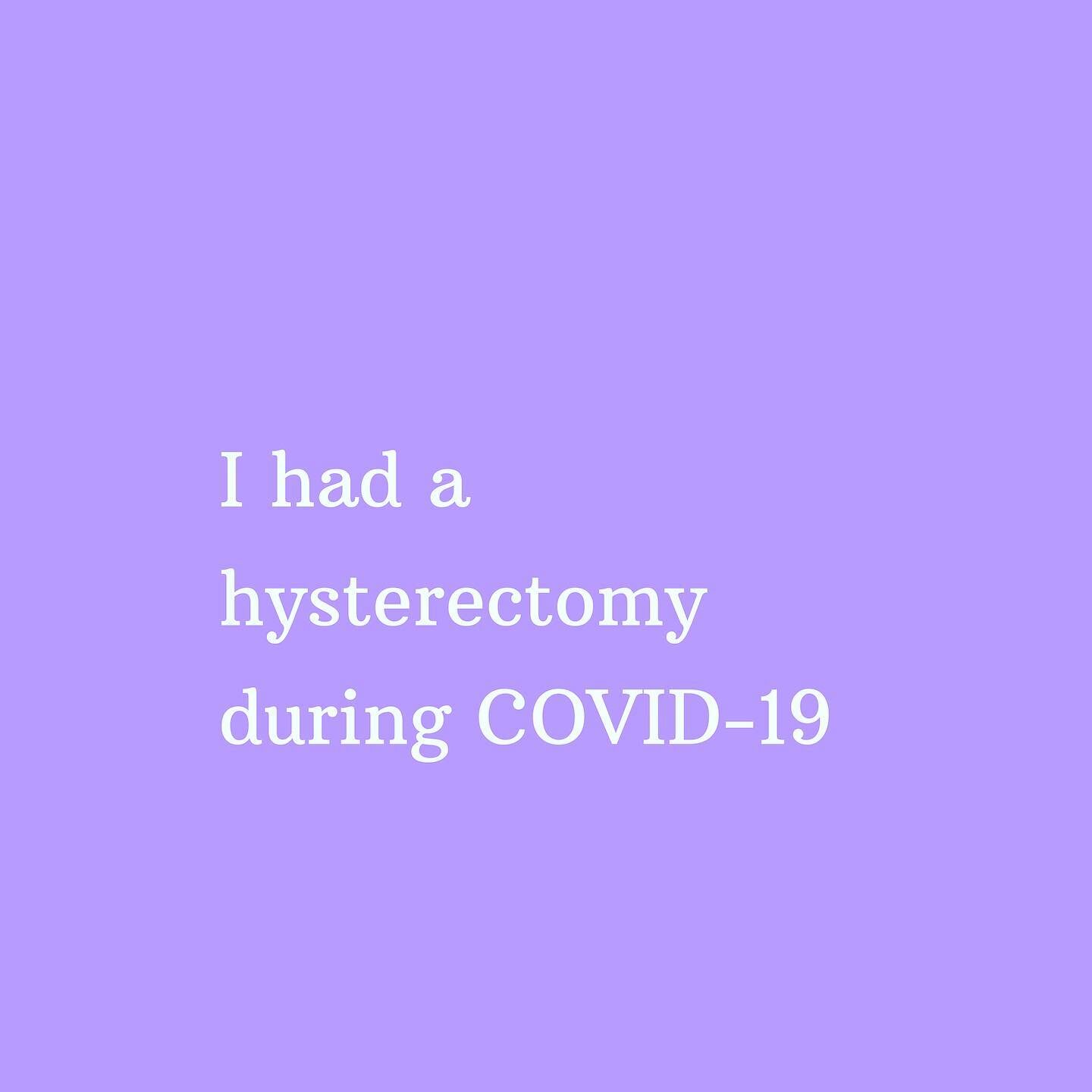 Yes, this is true. I finally have the time to work on my blog page and hoping by tomorrow or Sunday it will go live. 
.
.
I will be explaining why I had hysterectomy and my experience in the hospital during COVID-19.
.
.
#womenshealth #hysterectomy #