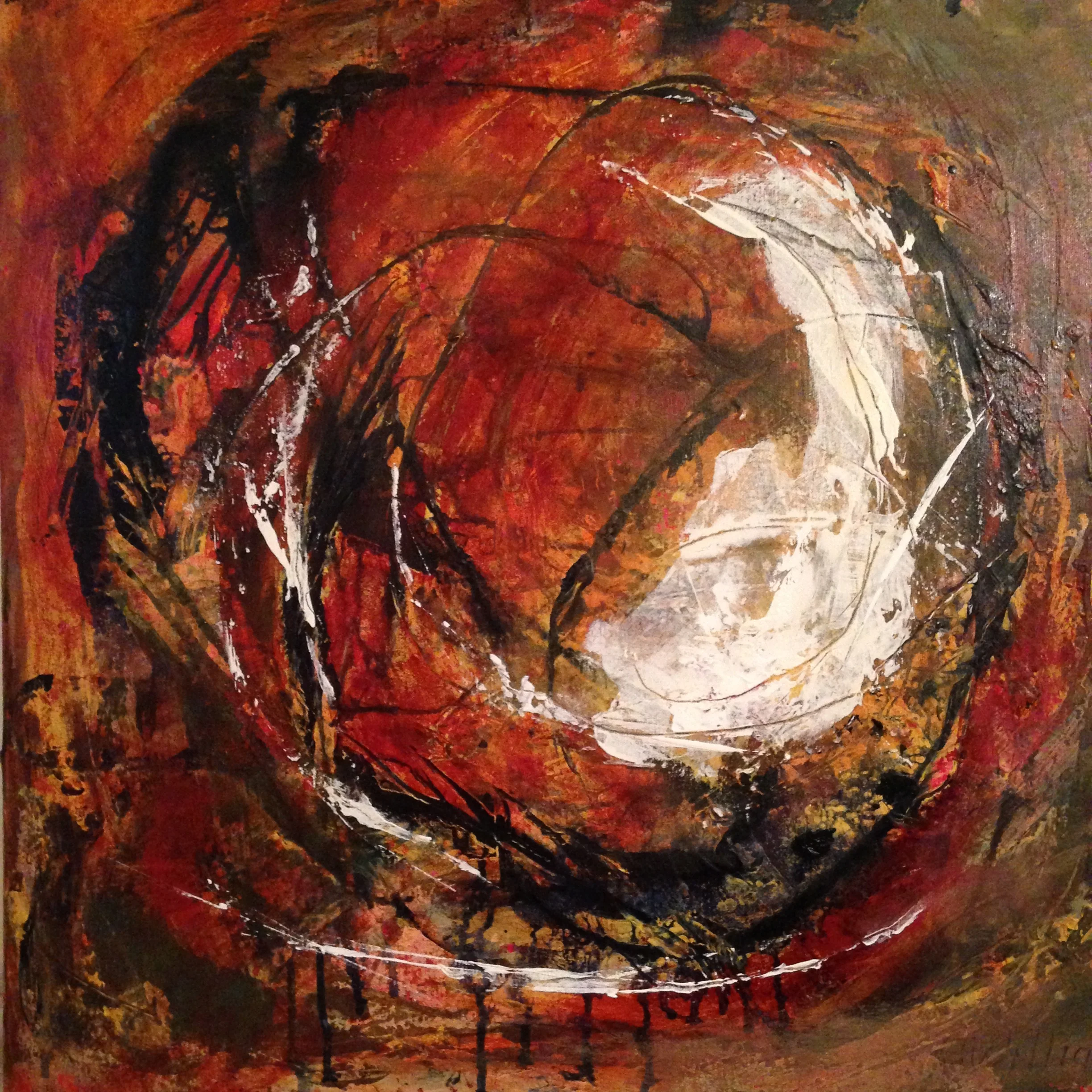 Cygnus Acrylic - 24"x24" For Sale - $800