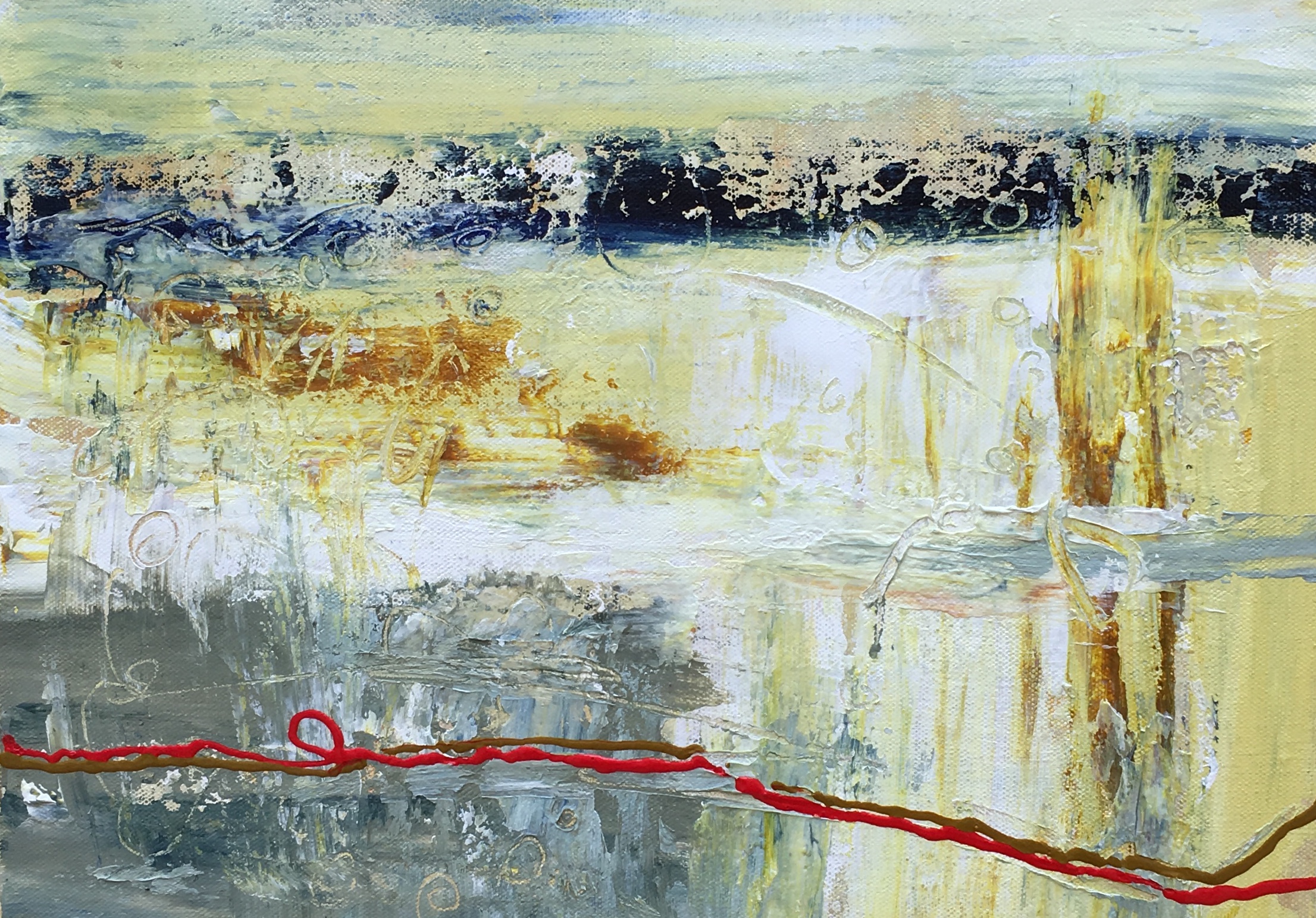 Thin Red Line 2 Acrylic - 24"x36" For Sale - $300