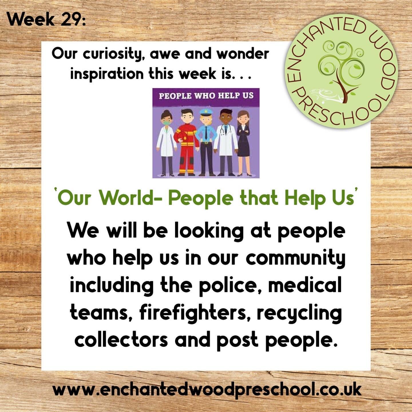 🌳 Week 29: People Who Help Us

Our Summer term topic looks at &lsquo;Our World&rsquo; 🌎

&hellip; we look at our local area, our wider world and countries special to us. We also explore people who help us, animals on land, in the air and under the 