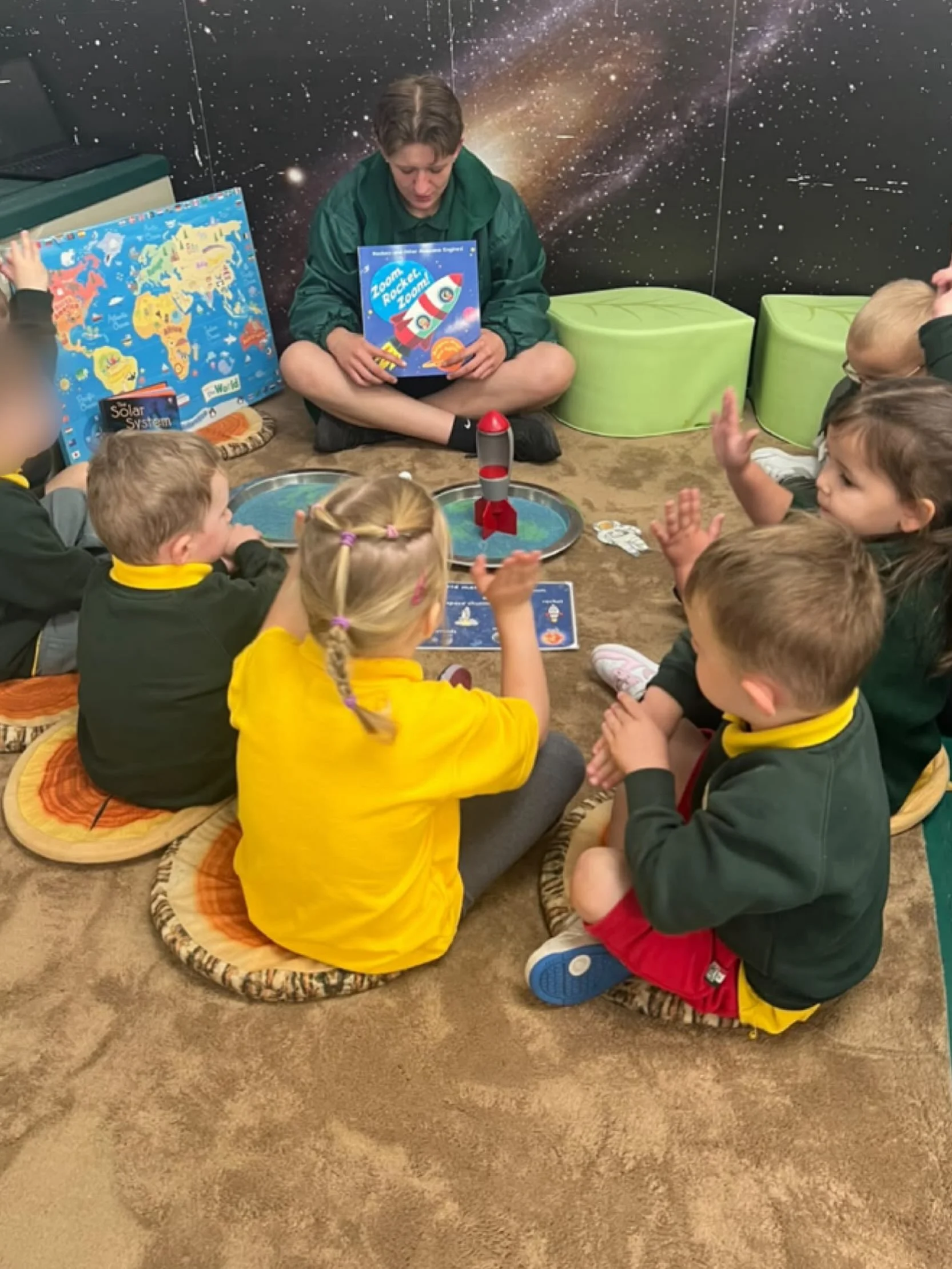 🚀✨ Zoom, Rocket, Zoom!- It&rsquo;s World Space Week! 🌍🌙

This week we&rsquo;re blasting off into a world of curiosity, awe and wonder as we celebrate World Space Week! ⭐

📚 Zoom, Rocket, Zoom! by Margaret Mayo and Alex Ayliffe is a brilliant way 