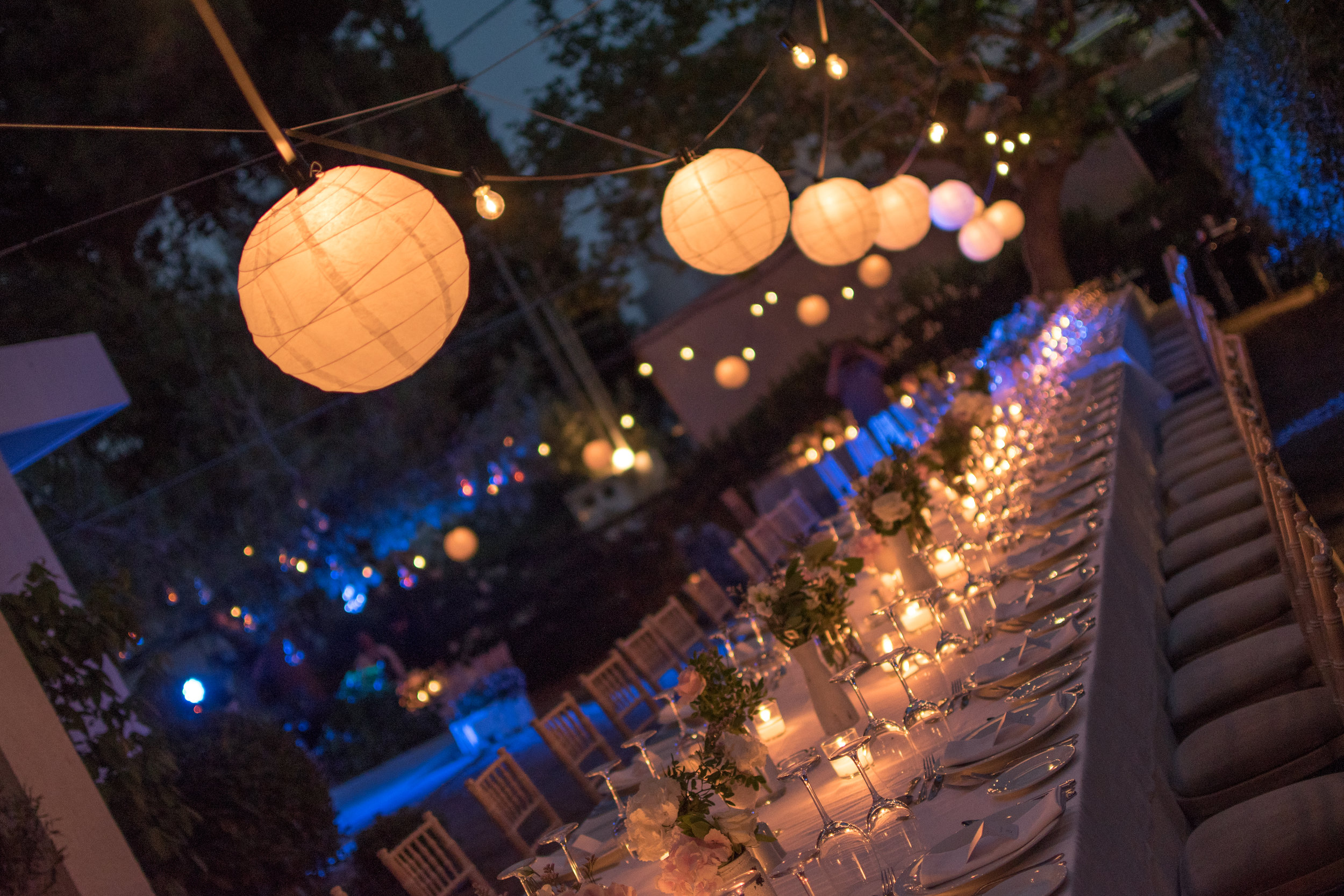  String Lights with rice balls 