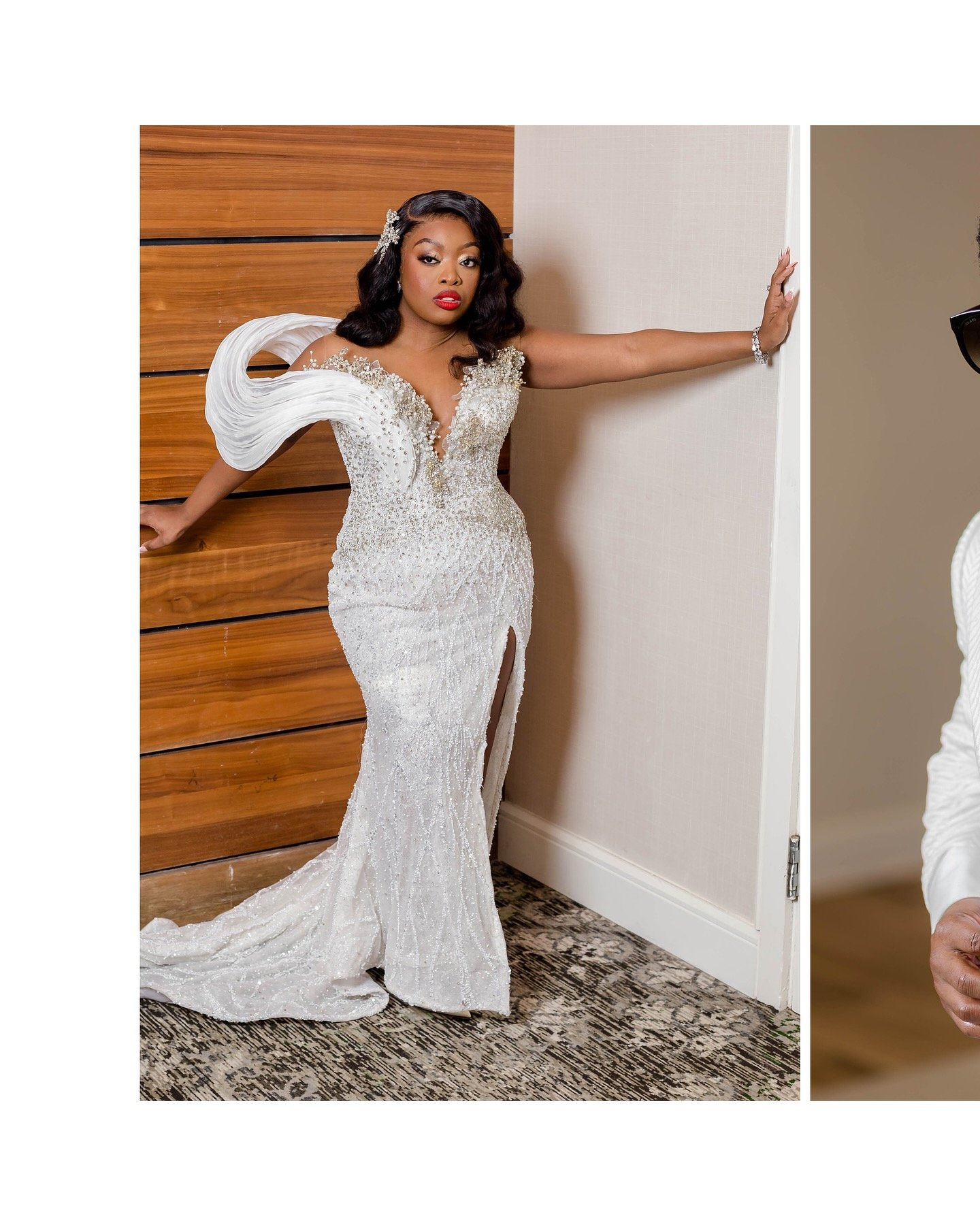 Just heating up with Reginald &amp; @maggie_lashae 

MUA: @erinmichelle___ 
HAIR: @playhaus.us 
Dress: @matopeda.atelier 
Tux: @dejiandkola 

AG3DP.com