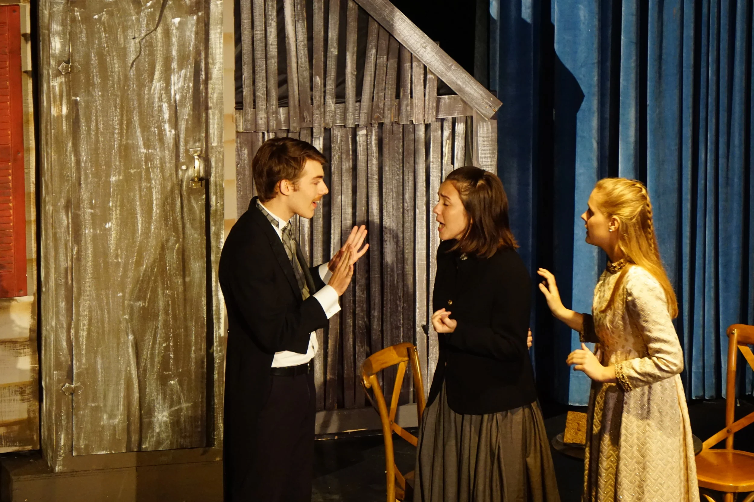 New theater lighting brings a professional quality to the stage.