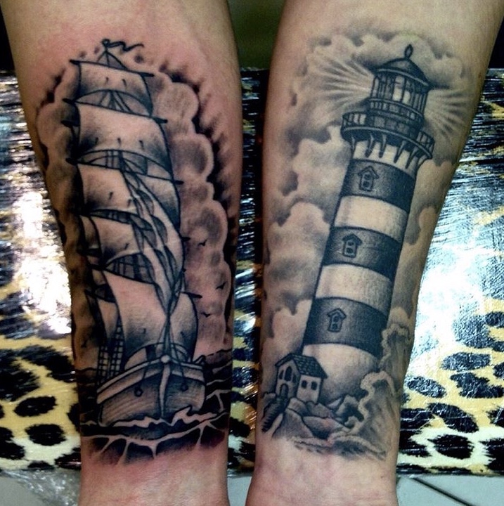 30 Amazing Lighthouse Tattoo Ideas  Psycho Tats