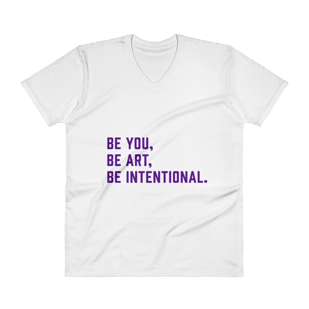 BOLD Statement - White Tee - Indigo