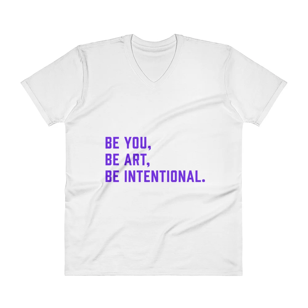 BOLD Statement - White Tee - Purple