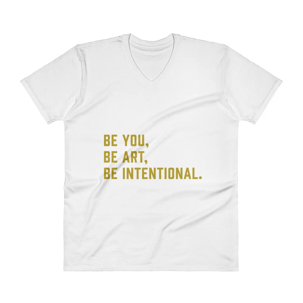 BOLD Statement - White Tee - Gold