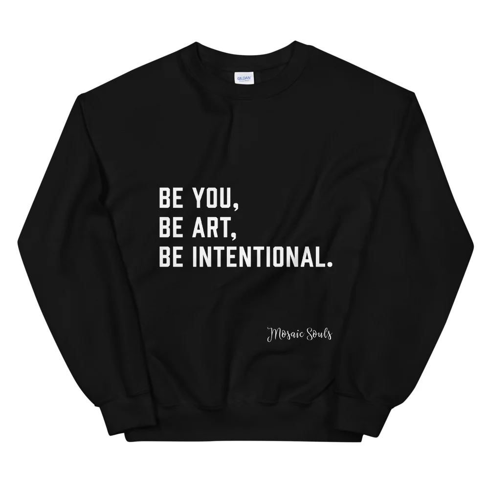 BOLD Statement - Black Sweatshirt - Mosaic