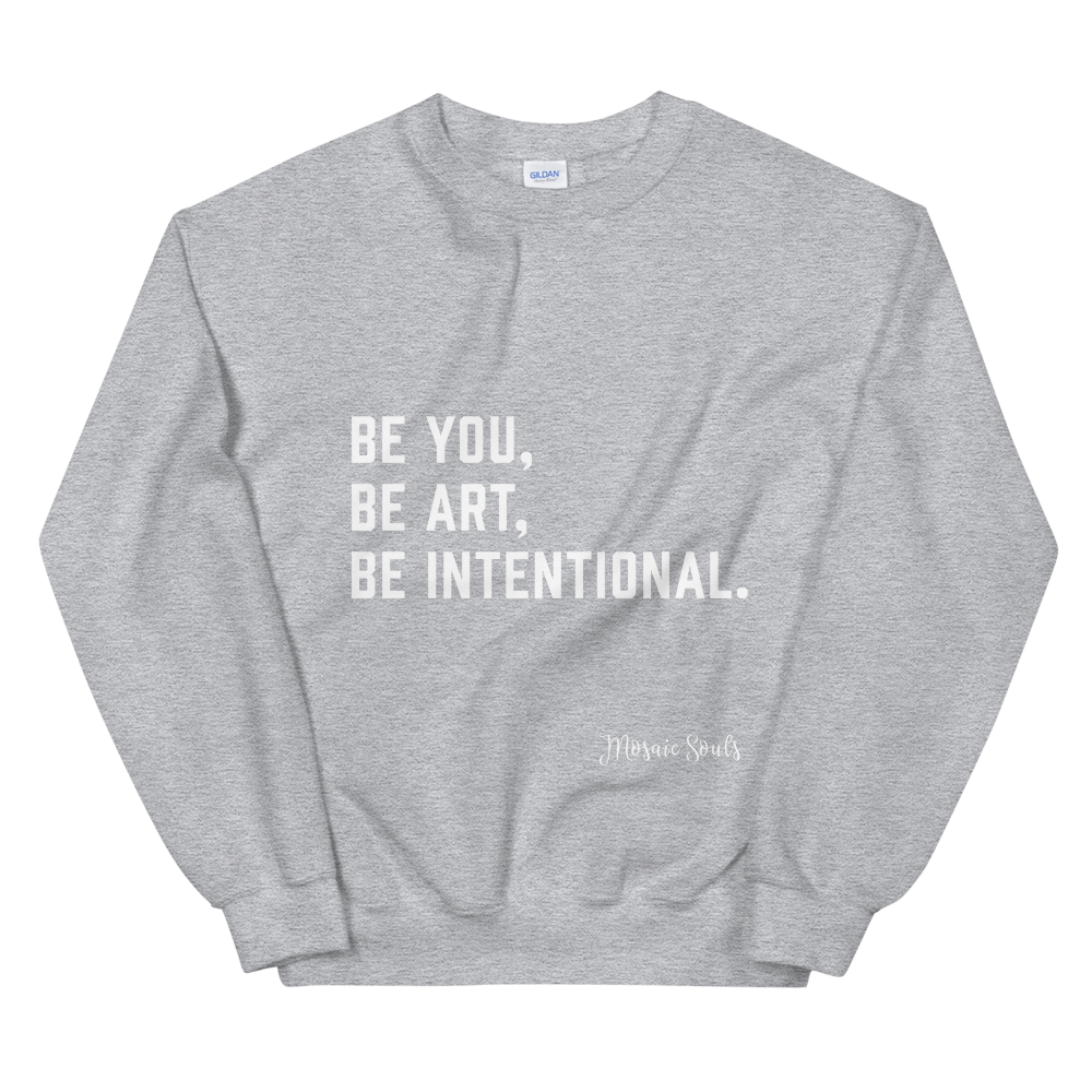 BOLD Statement - Grey Sweatshirt - Mosaic