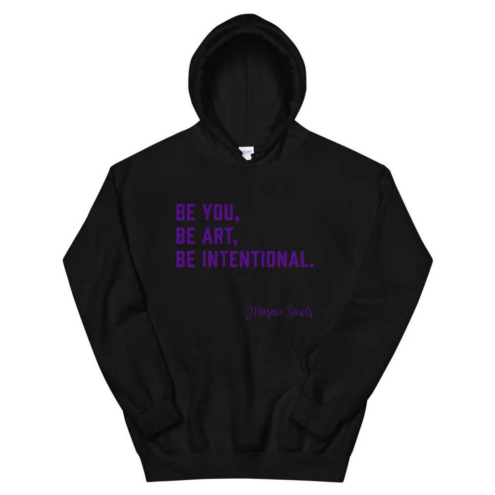 BOLD Statement - Black Hoodie - Indigo