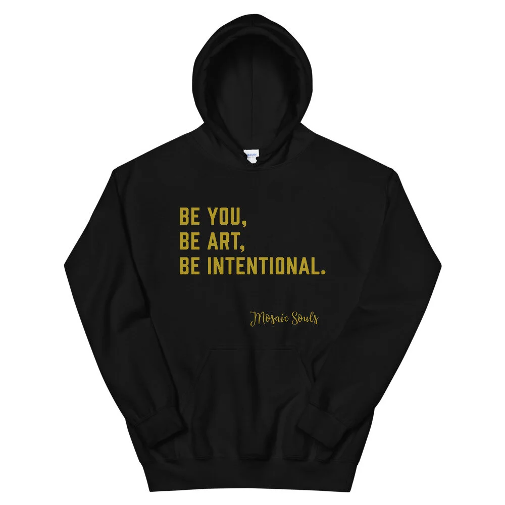 BOLD Statement - Black Hoodie - Gold