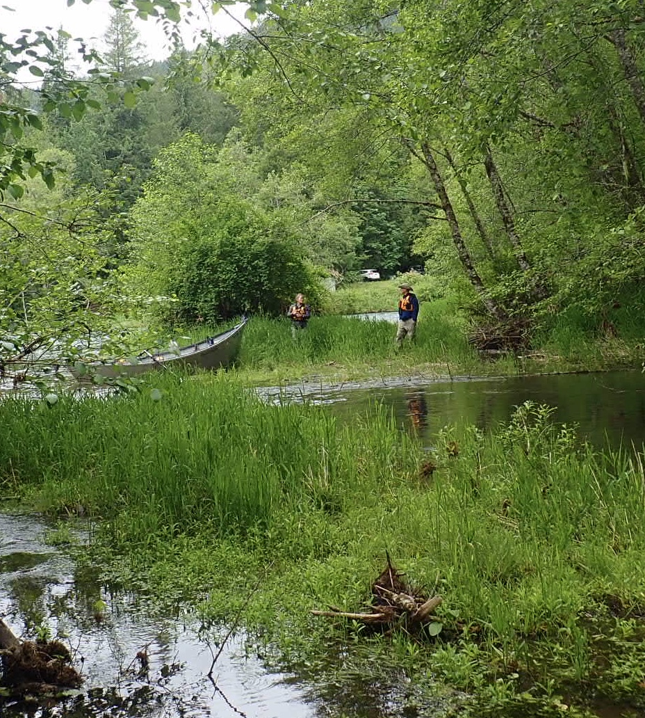 Birding by boat on Blue River Island.
