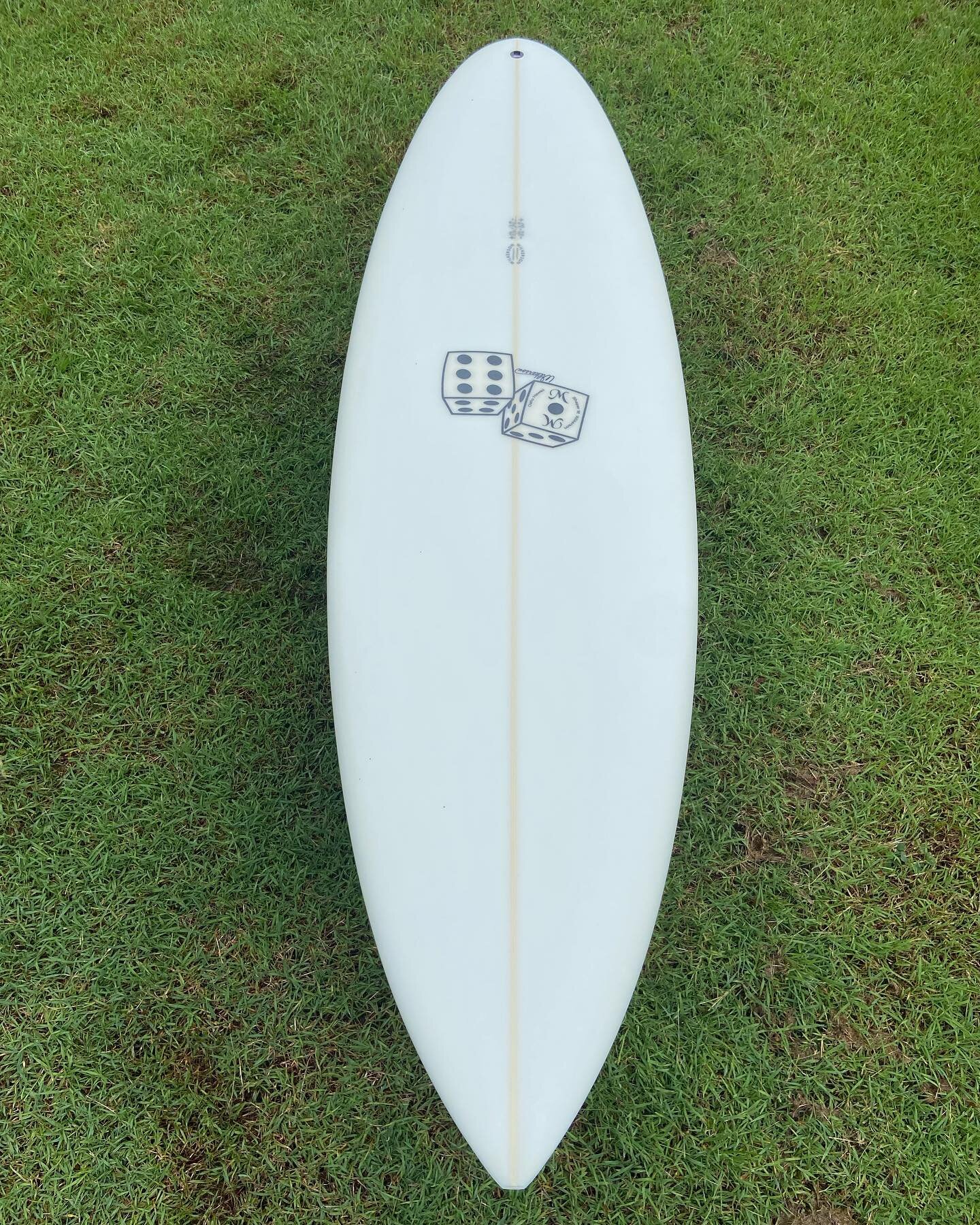 5&rsquo;11&rdquo;&bull;19 &frac12; &bull; 2 5/16 &bull; #custom #handshape for @jnoaky  This board features a wider shortboard outline in the nose, deep single concave bottom with slight double concave inside thru the fin area, future fin system, sin
