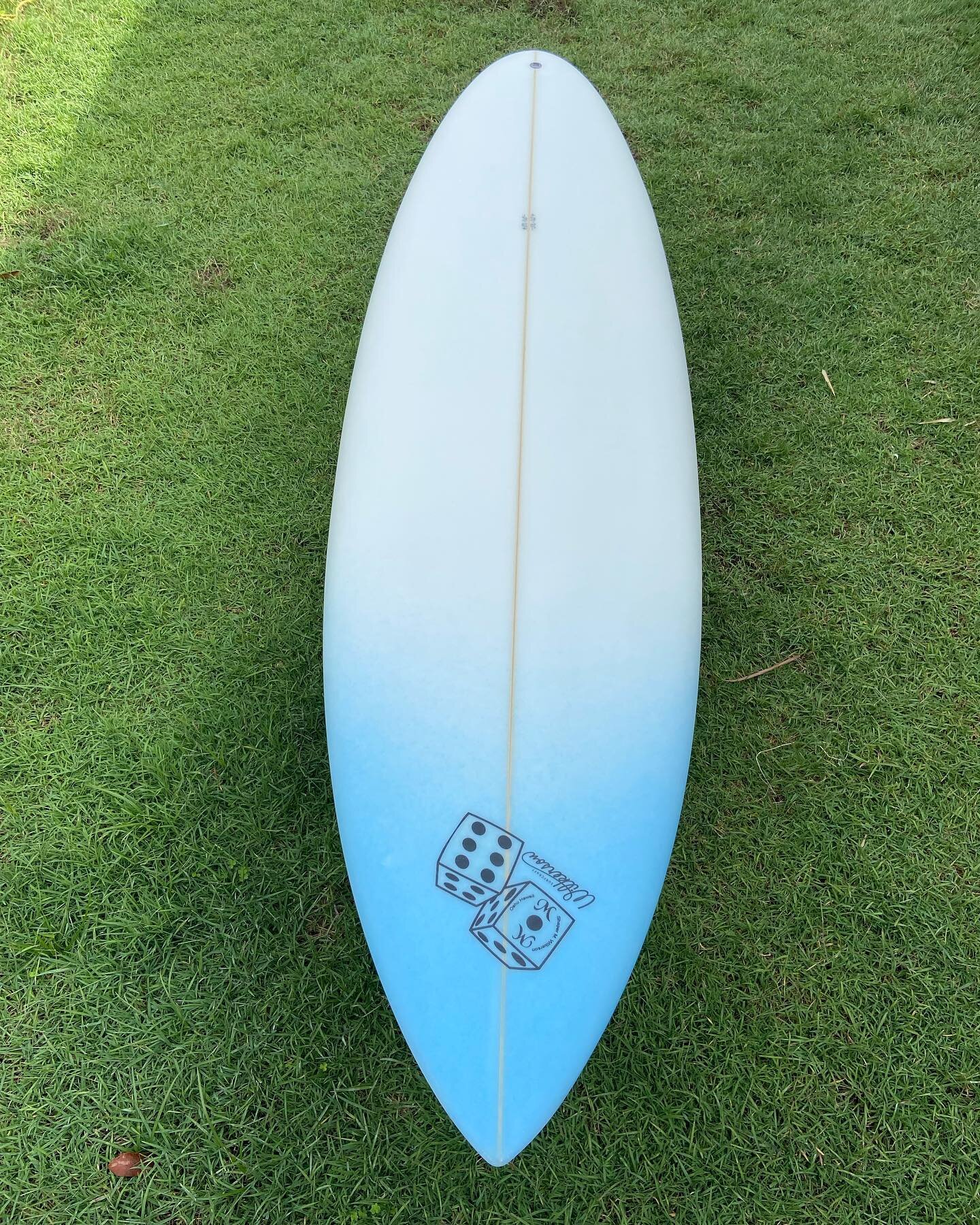 6&rsquo;6&rdquo; &bull;21 &bull; 2 ⅞ &bull; #custom #handshape for Neil C. , we shaped this board with a flat deck, single to double concave thru the fins and some vee off the tail, Neil spends a lot of time in Indonesia and we have made a few boards