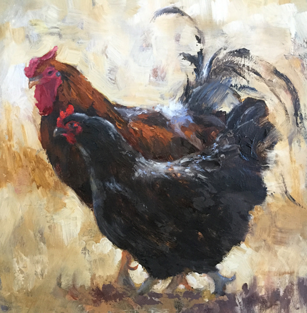 Karin Lowrie | The Waltz | Oil on Board