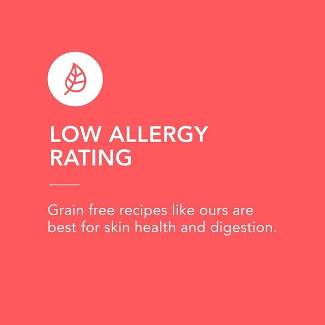 🌿 ALLERGY FRIENDLY⠀
Man&rsquo;s Best recipes are great for all dogs including fussy dogs and dogs with allergies. Many dogs are allergic to corn, wheat and other grains which are often the source of skin issues and digestive problems. Grain free rec