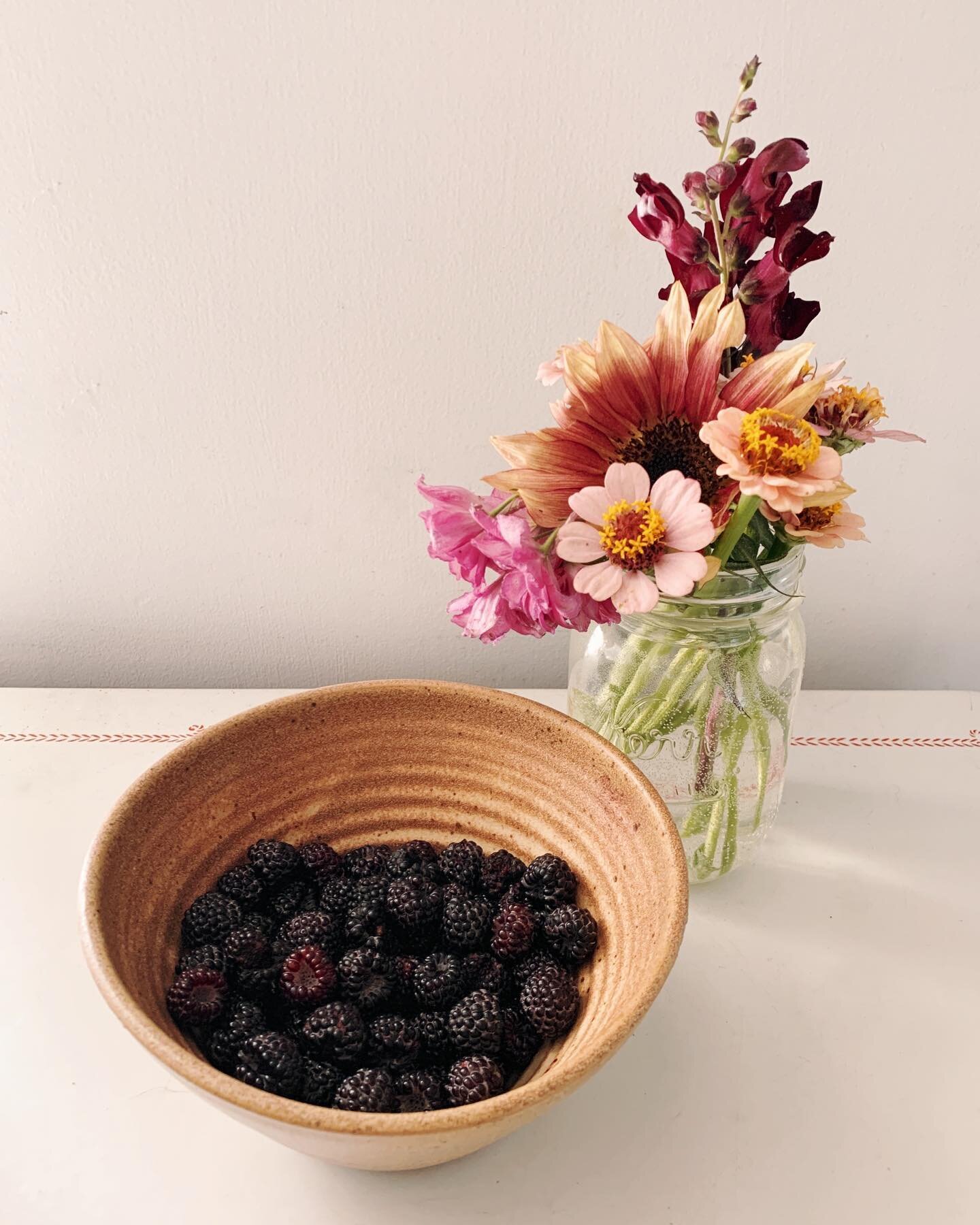 It&rsquo;s that glorious time of the year where I&rsquo;m harvesting both food (black raspberries today!) and flowers. I&rsquo;m off work (mostly) this week for my birthday&mdash; it was too darn hot to spend much time outside during the my actual bi