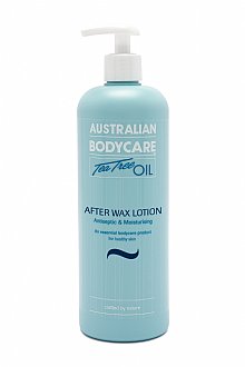Now known as After Wax Lotion, this classic product offers an intensive soothing, moisturising and cooling effect after any wax treatment. Now paraben free, but still packed with Tea Tree Oil to help reduce ingrown hairs and prevent bacteria forming in the pores, it’s also rich in emollients such as gylcerin and coconut oil. Used and trusted for over 20 years by therapists who understand and encourage skin hygiene after waxing. More absorbent, cooling and moisturising than ever, from Australian Bodycare - the pioneers of Tea Tree Oil-based products in the UK.