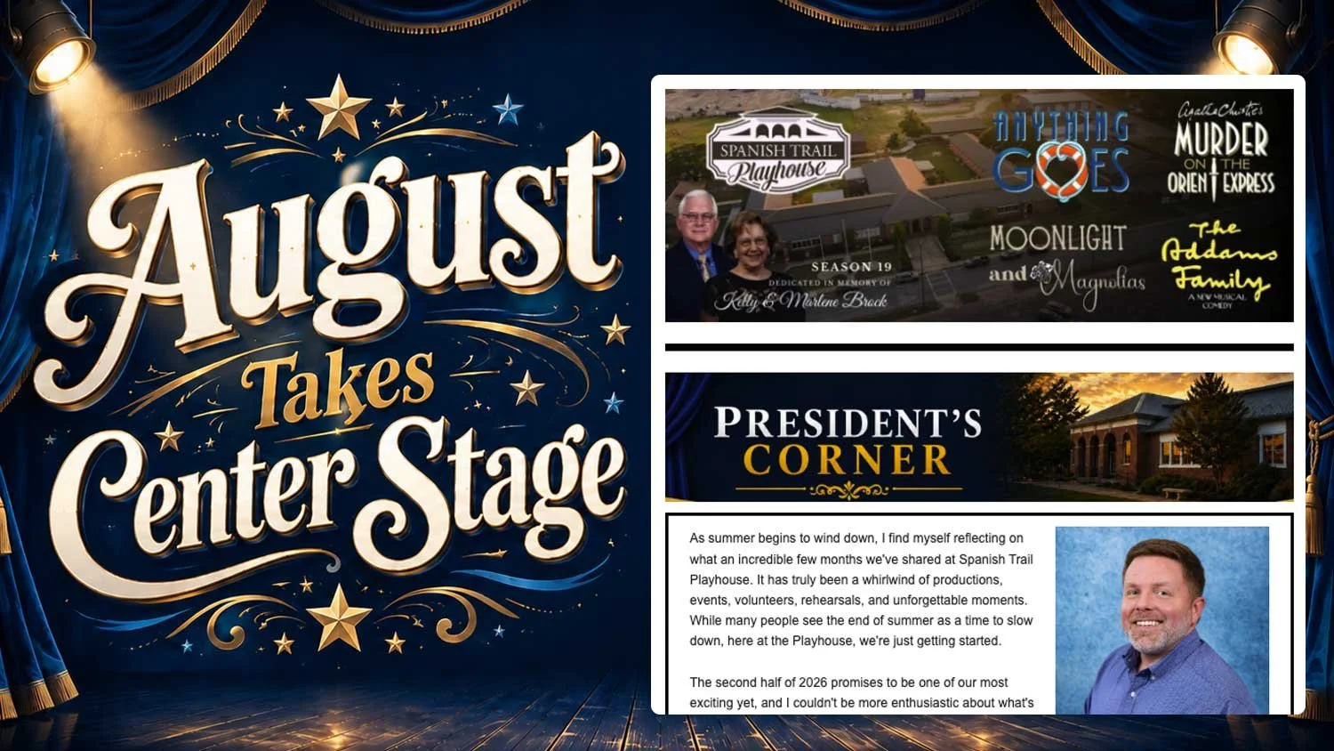 Spanish Trail Playhouse August email image