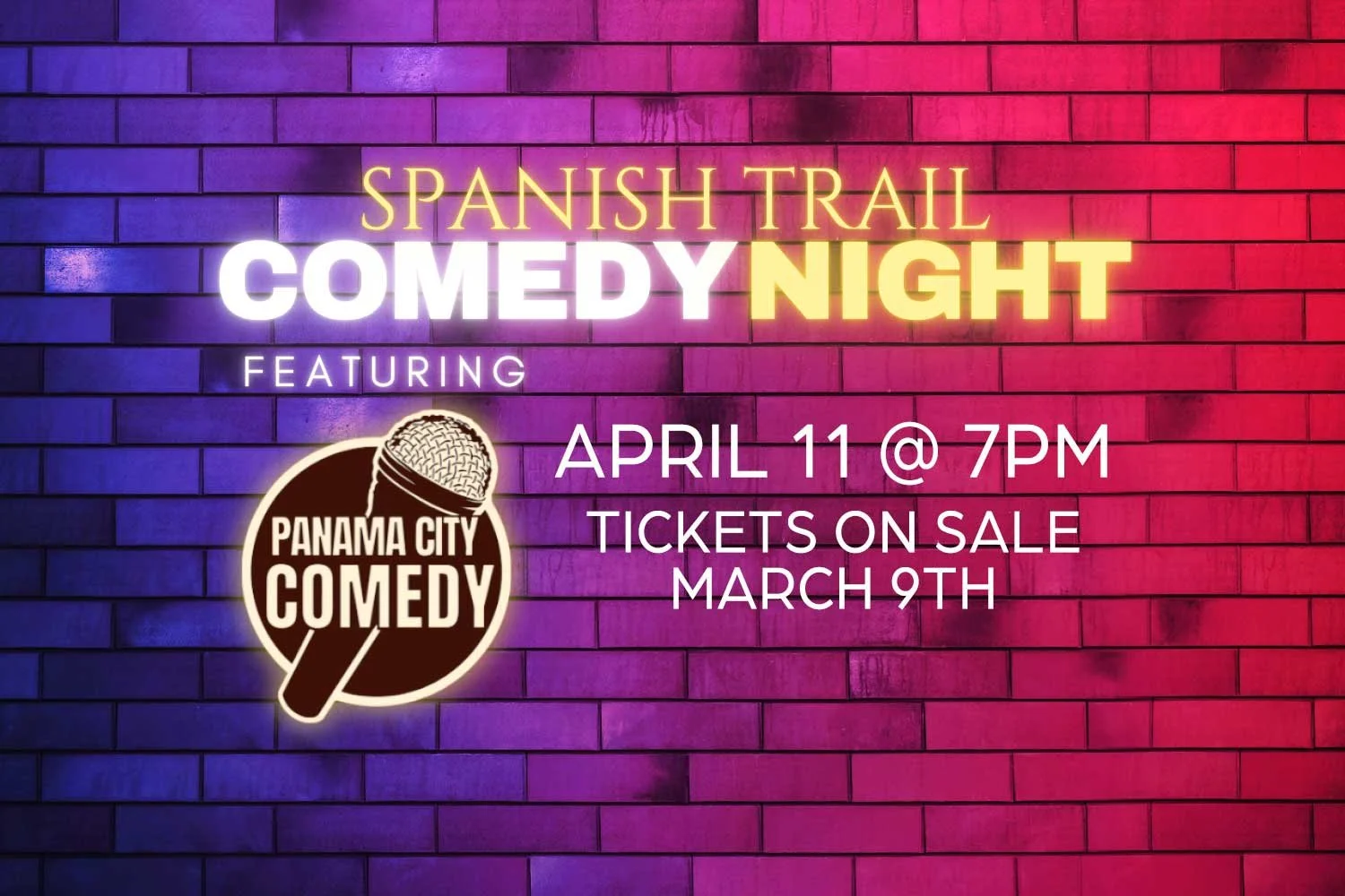 STP Comedy Night Poster
