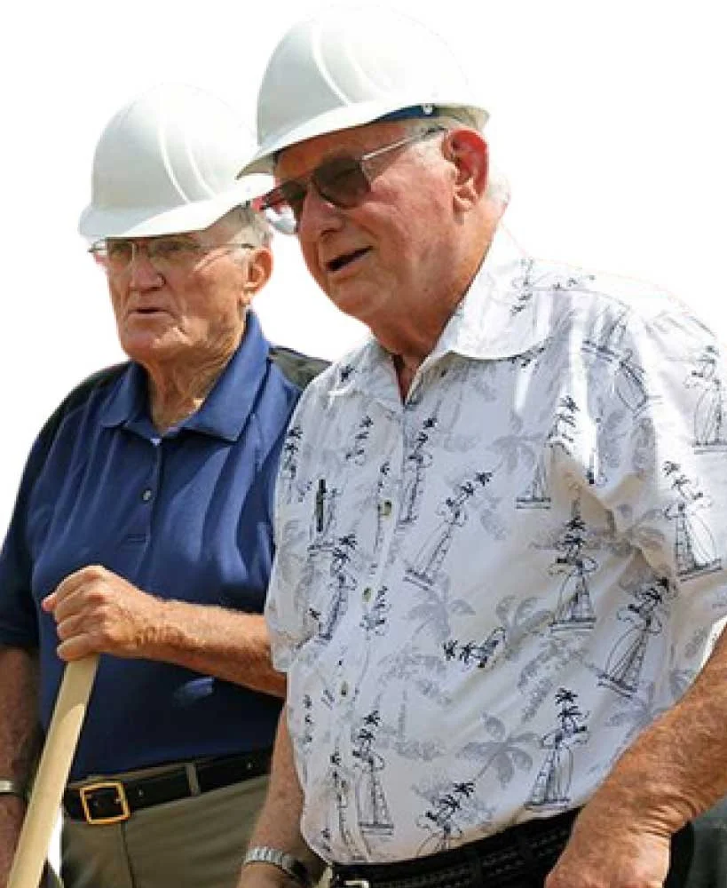 Kelley Brock in hardhat.