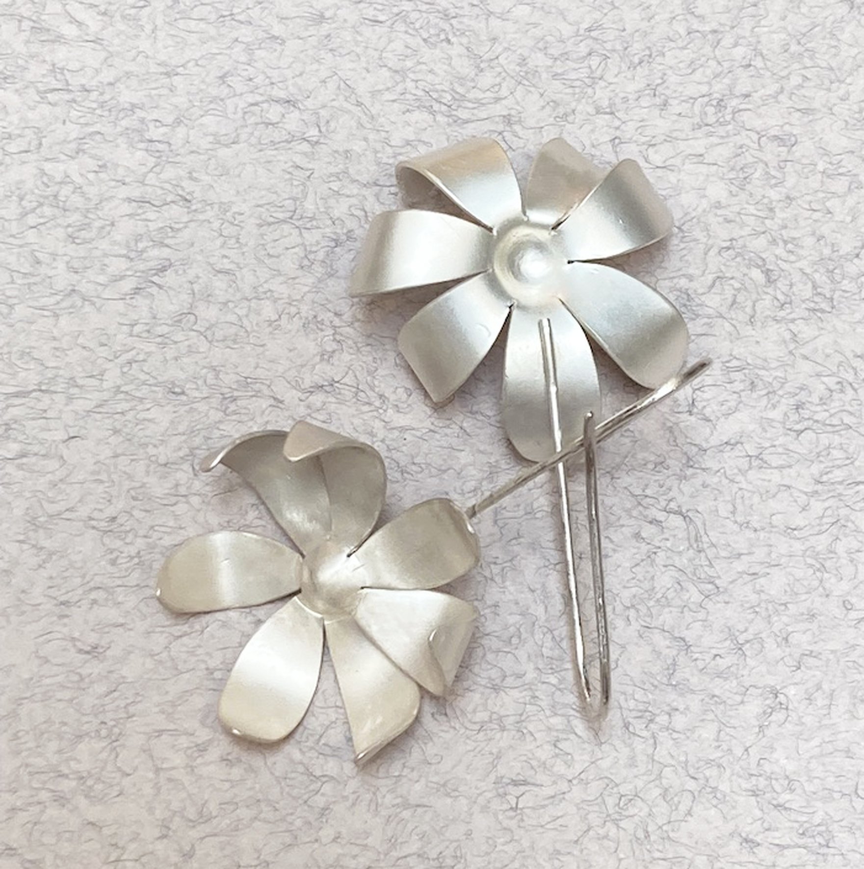 Flannel flowers, earrings