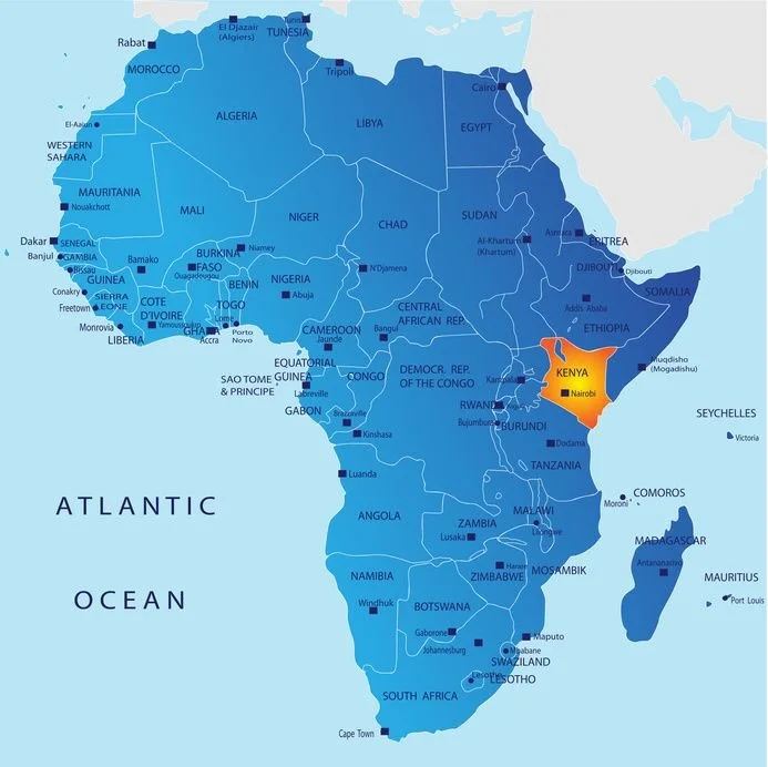 Map of Africa with Kenya highlighted.jpg