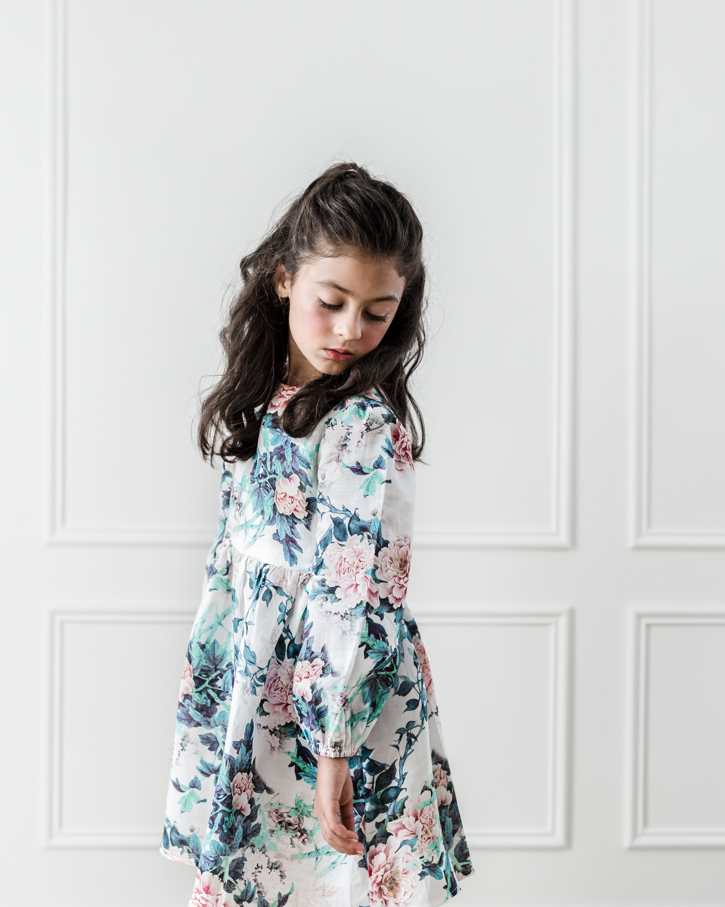 floral print swing dress
