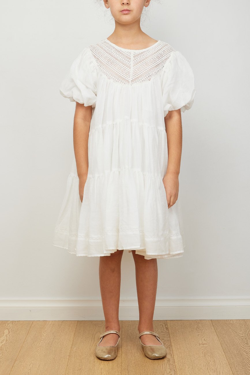 White Crissy Lace Dress — Petite Amalie