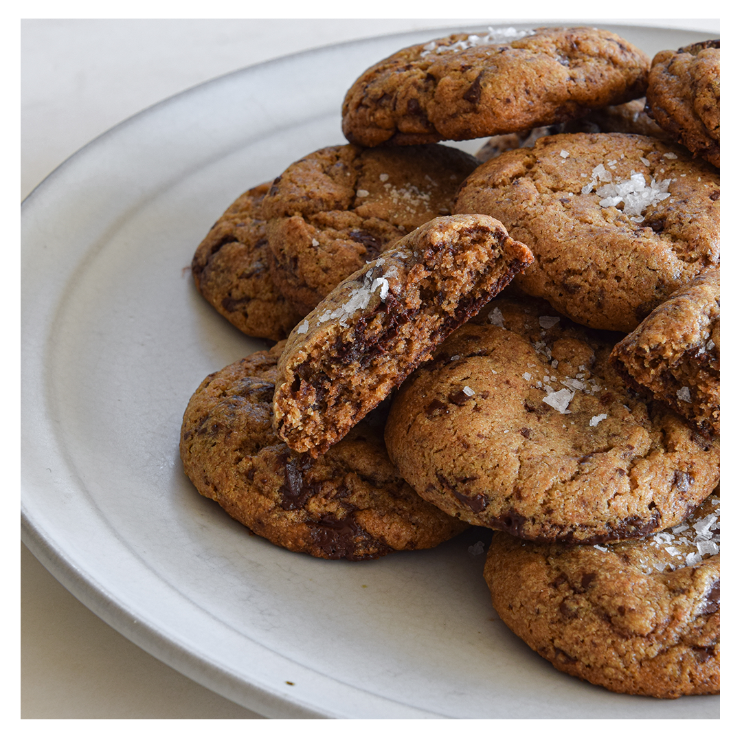 Sourdough Rye Chocolate Chip Cookies