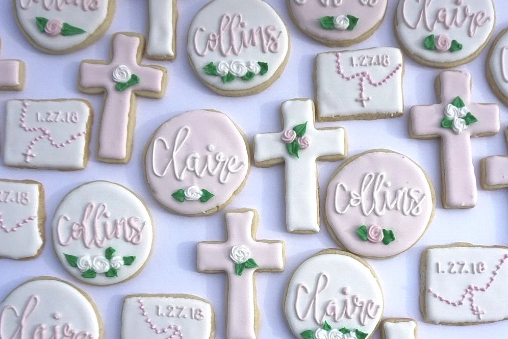 Sweet Baptism Cookies 