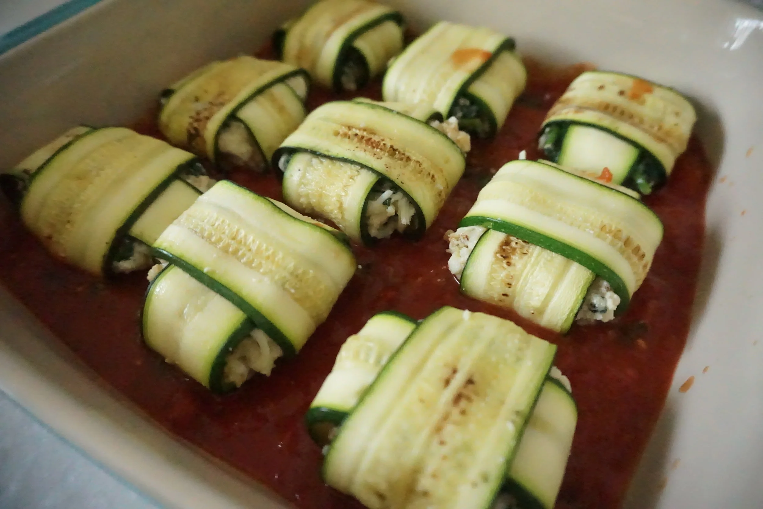 Spinach & Cauliflower "ravioli" 