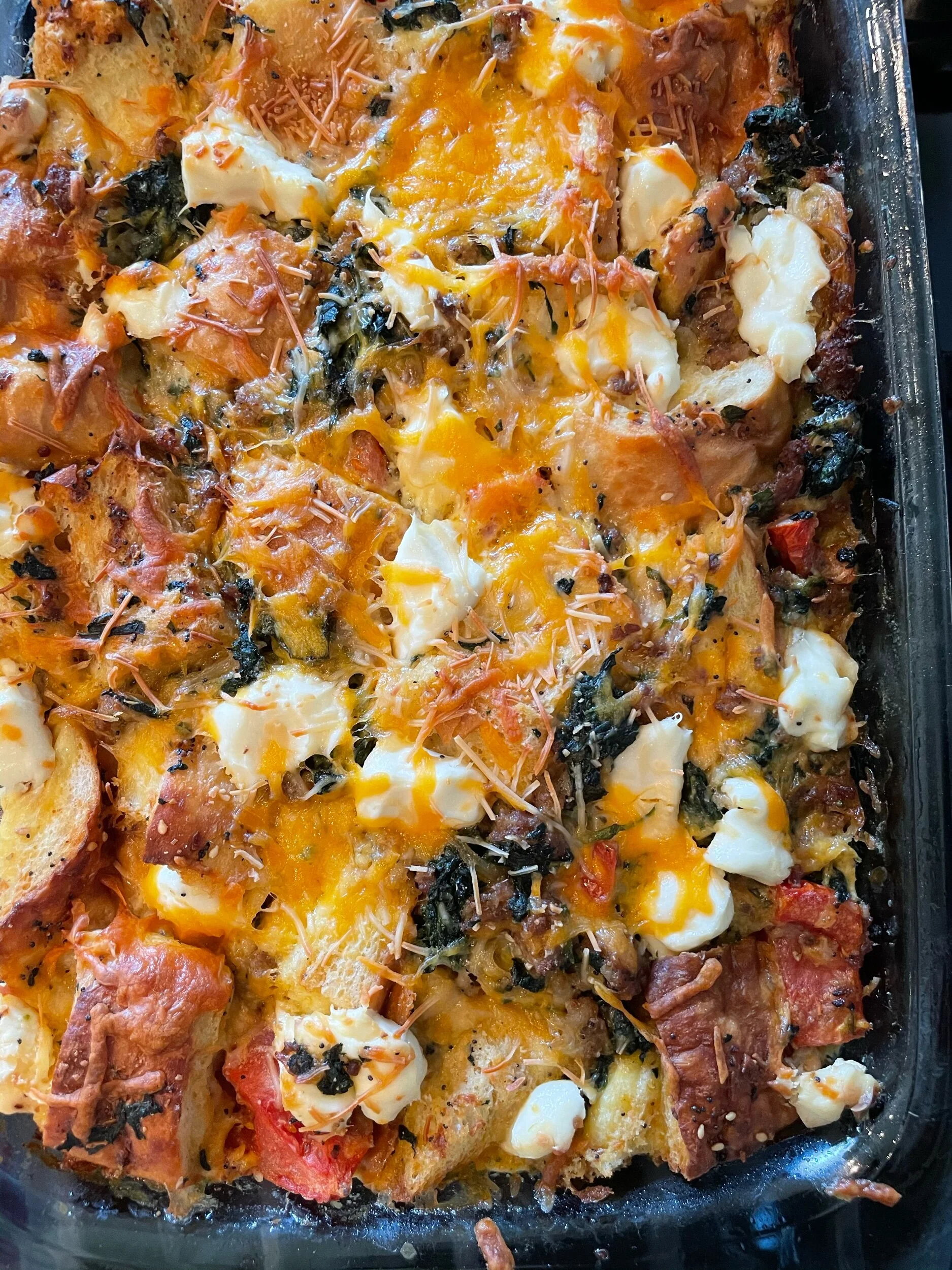 the Legit EVERYTHING breakfast casserole