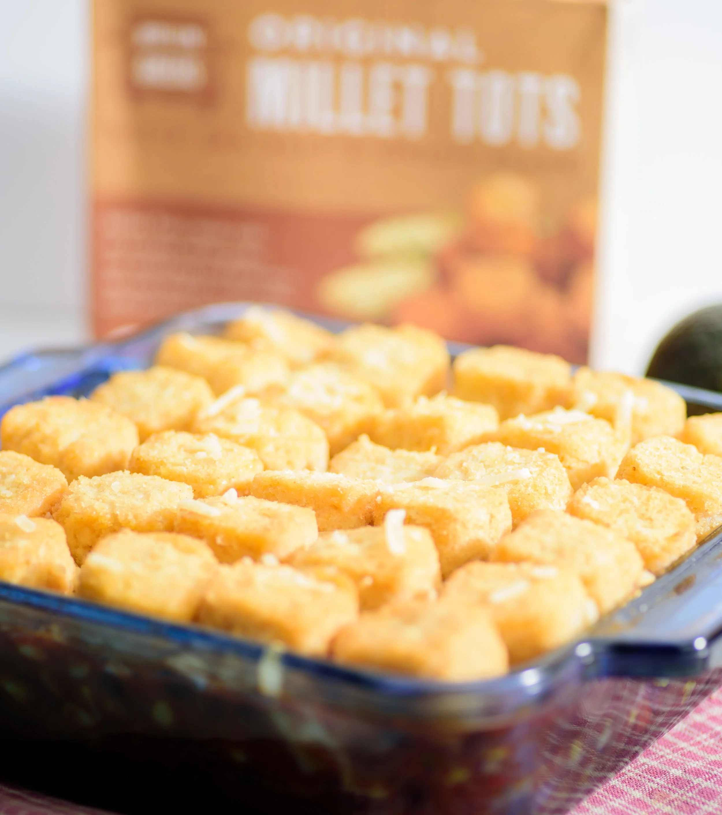 Vegan southwestern black bean millet tot casserole (with RollinGreens