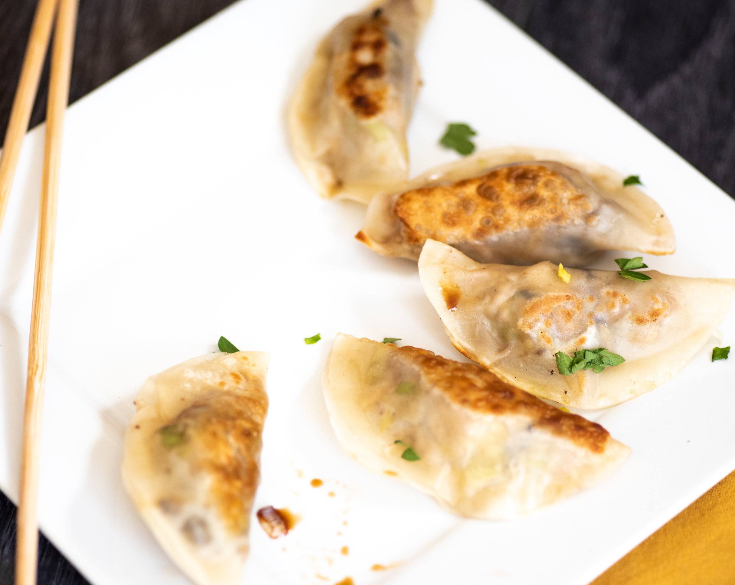 Homemade vegan potstickers — Happy Apple Vegan