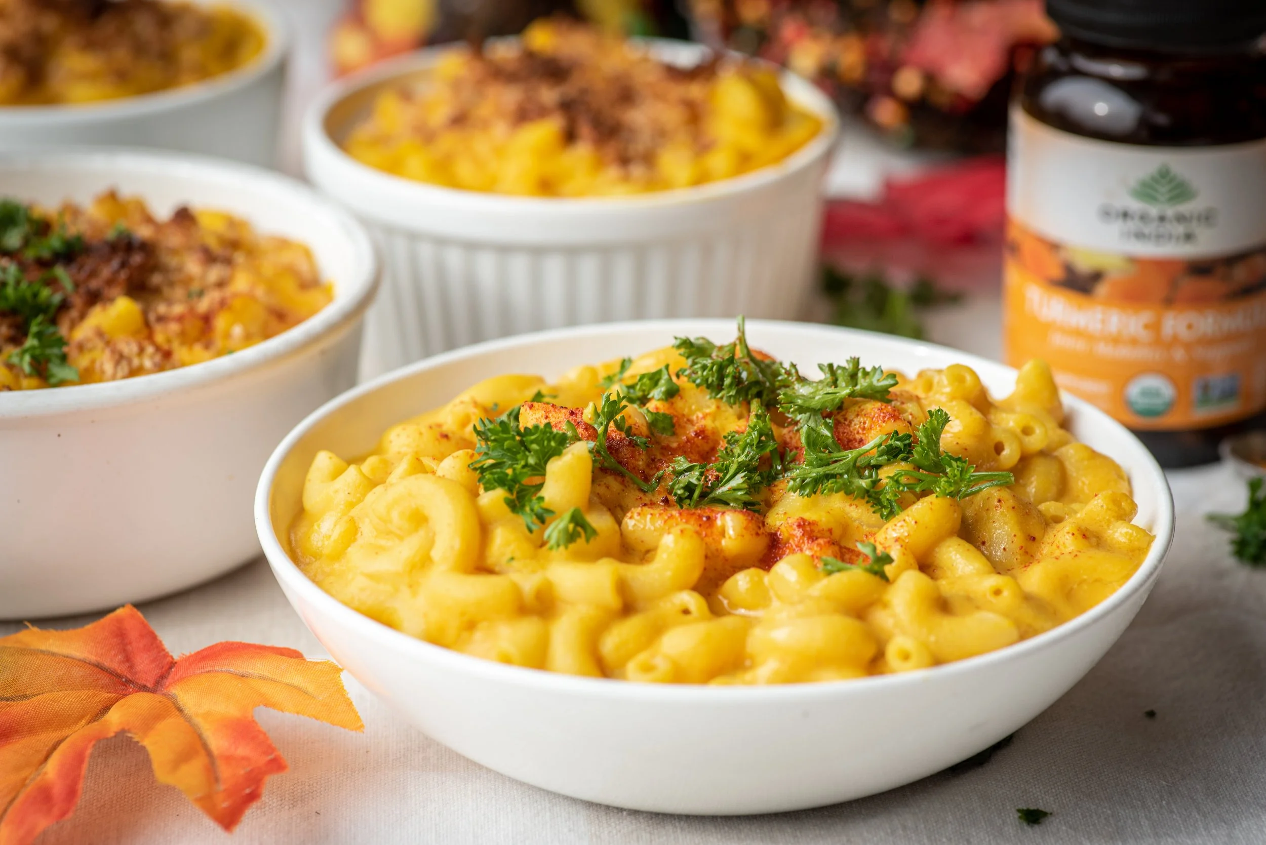 Vegan butternut mac and "cheese"