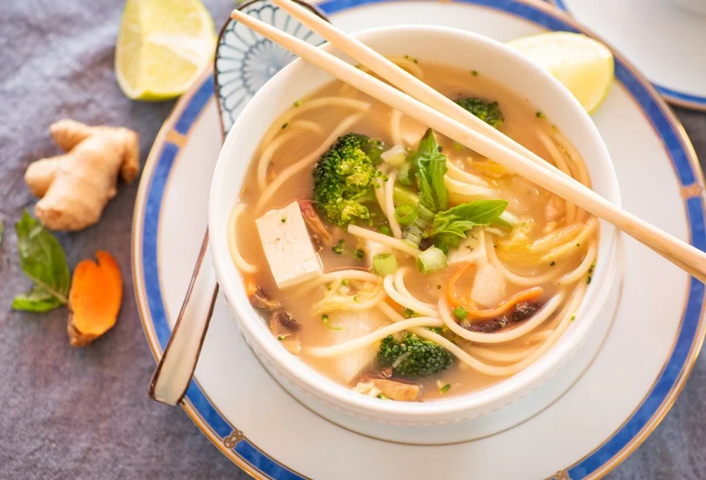 Kimchi Noodle Immune Boost Soup