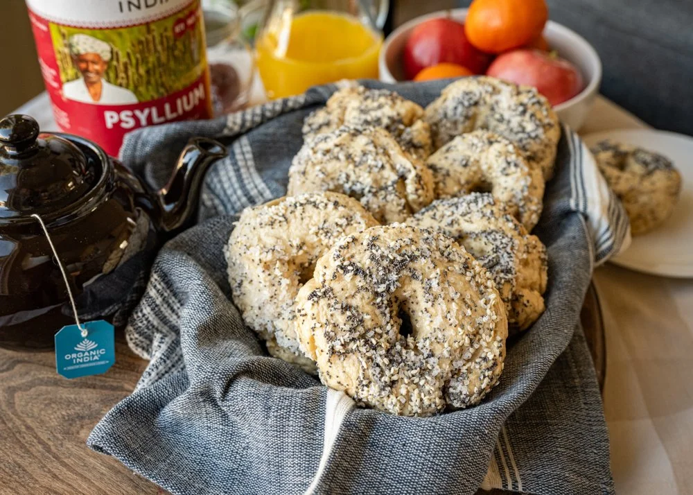 Easy  Vegan, Gluten-Free Bagels with Psyllium