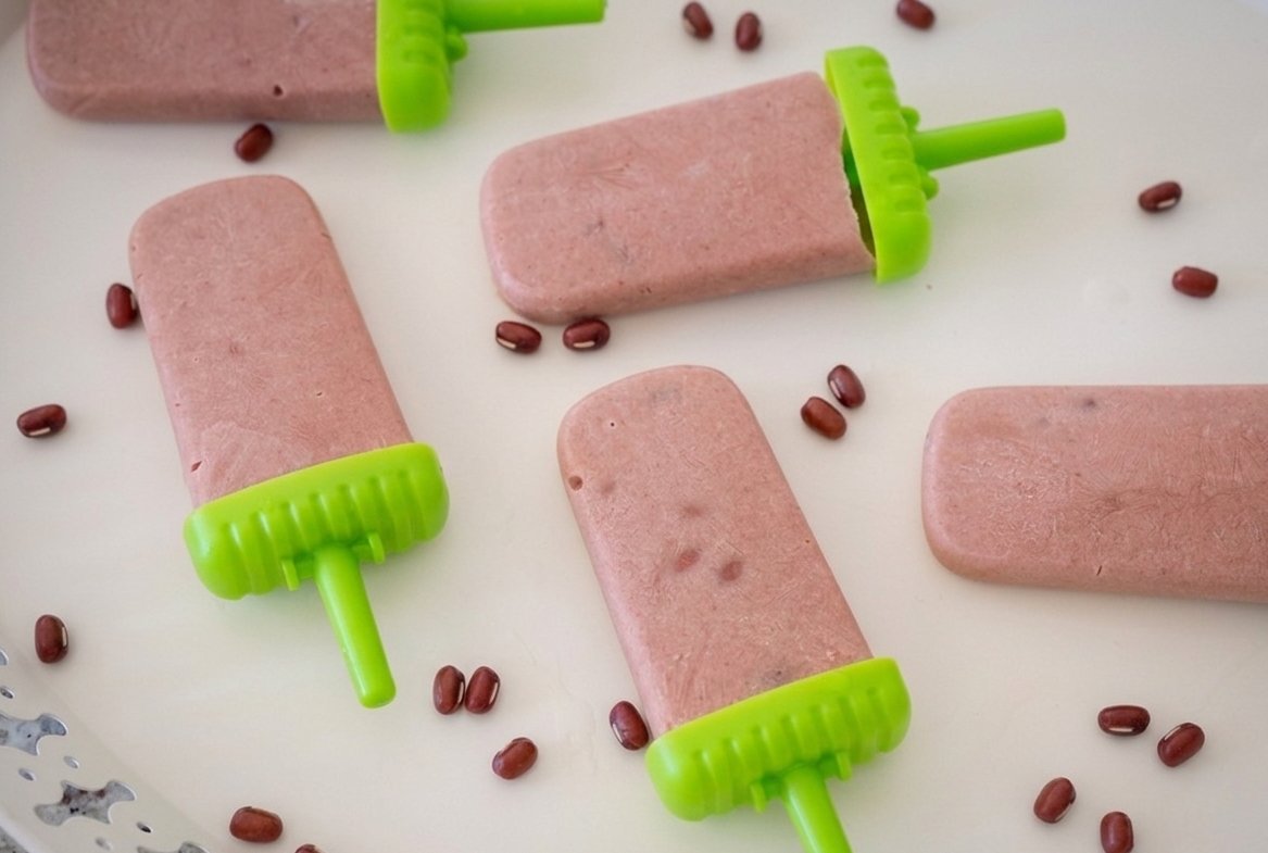High-Protein, Healthy Red Bean Popsicles