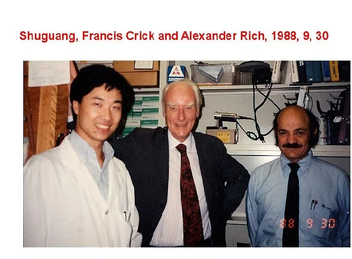 In Alexander Rich's lab at MIT.