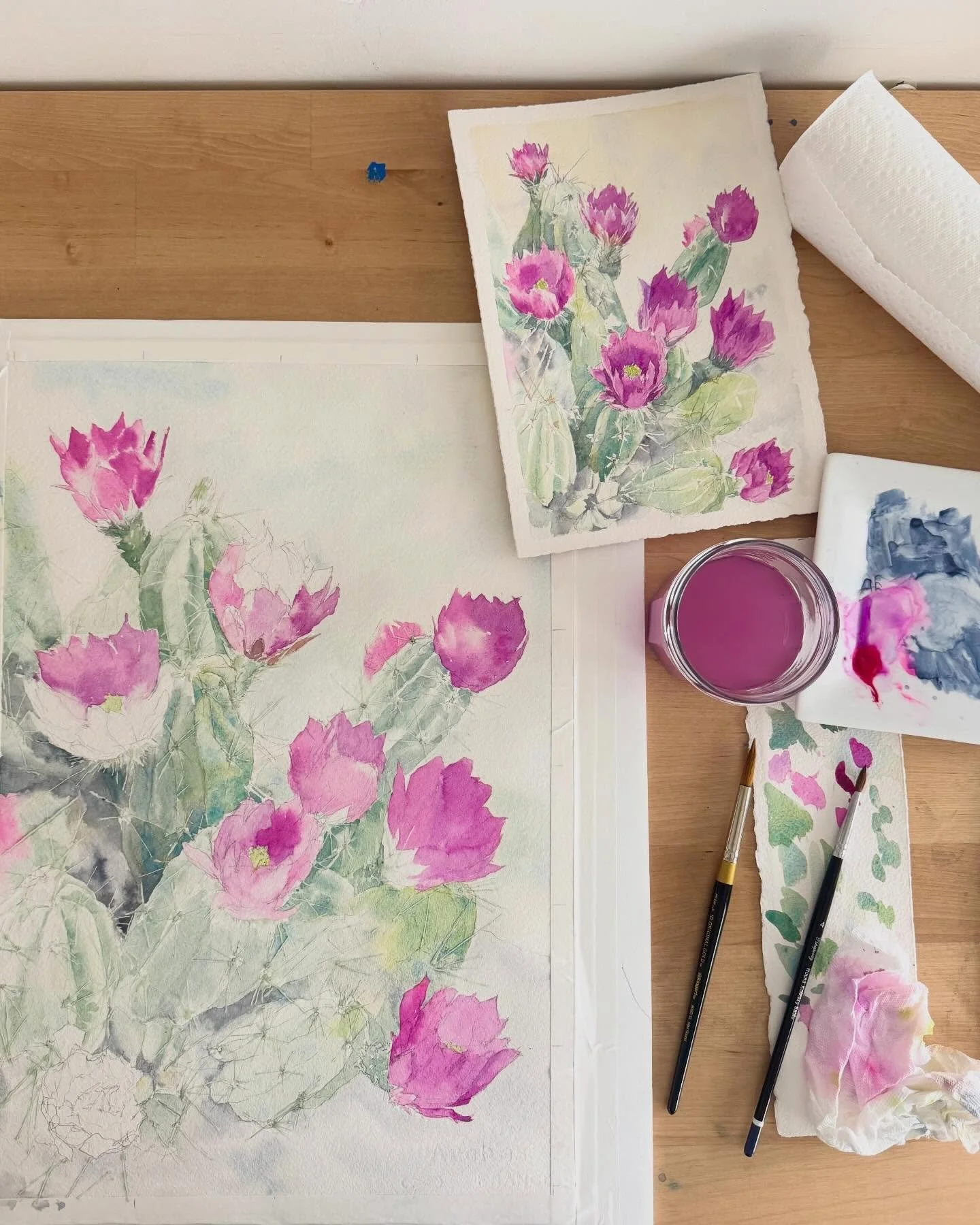 last night&rsquo;s progress. a four-day weekend from school, followed by two kids with flu has my motherhood duties overtaking my studio time. I&rsquo;ve found myself sneaking into the studio after dinner to paint and find solitude. I&rsquo;m staying