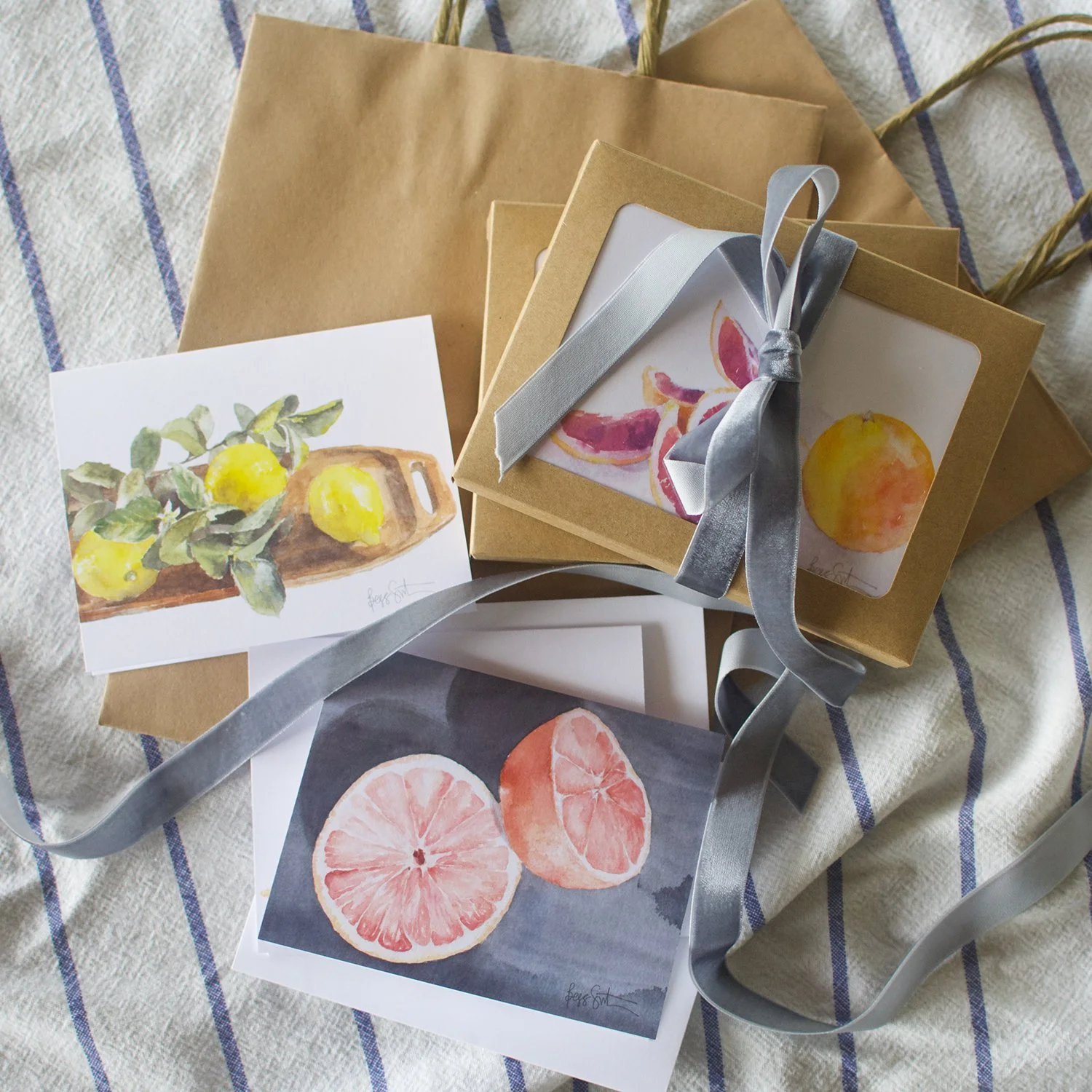 Citrus Fruit Notecard Sets